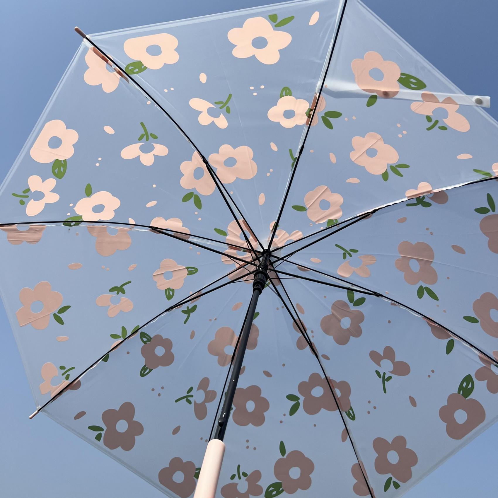 Flower Transparent Umbrella