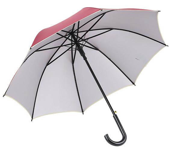 Silver-Coated Straight Umbrella