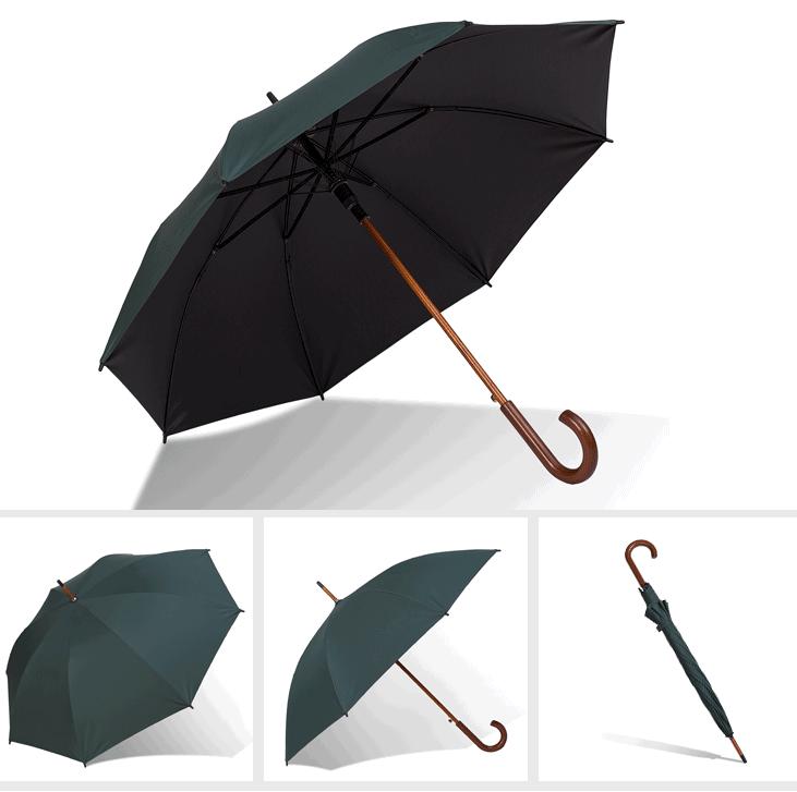 Wood Shaft 8K Umbrella