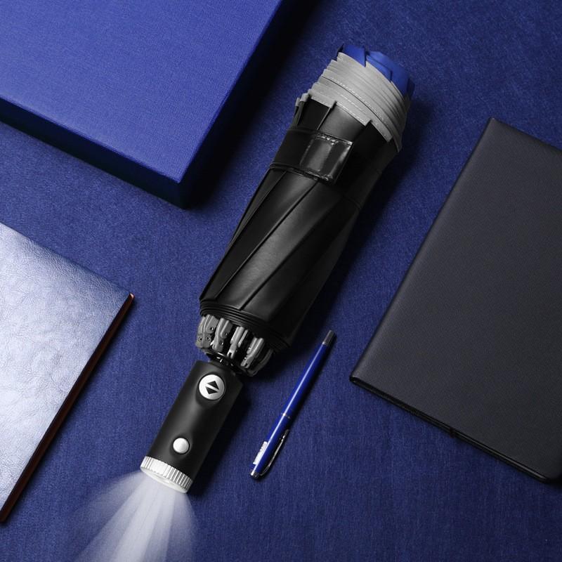 Flashlight 3-Fold Umbrella